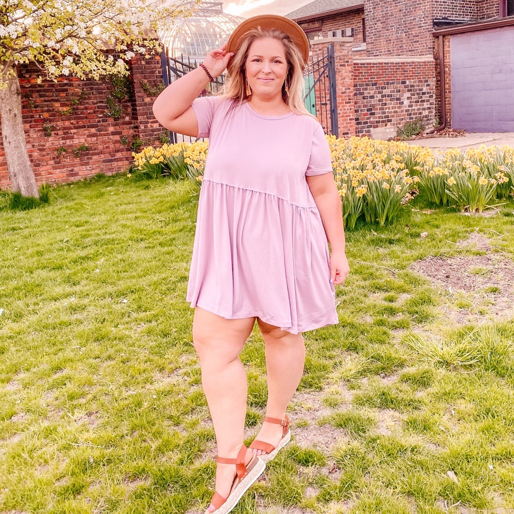 ChicSoul Lavender Babydoll dress